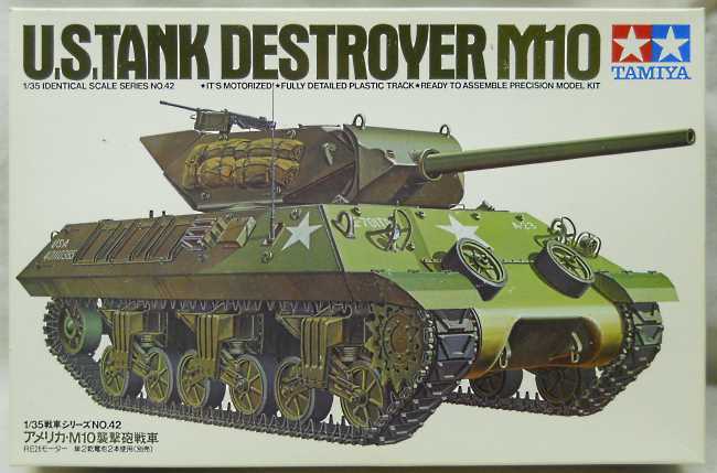 Tamiya 1/35 M10 Tank Destroyer Motorized, MT142 plastic model kit
